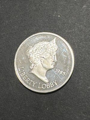 עלה כעת! אונקיית כסף 999 פרוף! מטבע כסף (Silver Round) משקל 1 אונקיה מבית Liberty Lobby משנת 