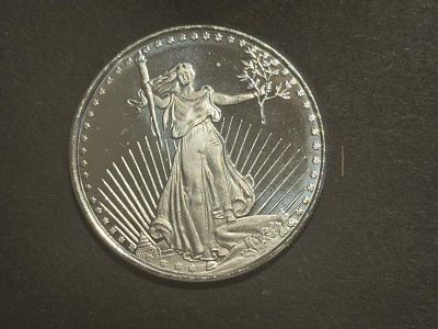 עלה כעת! אונקיית כסף 999 הטבעה פרטית ארצות הברית - הטבעה בדוגמת הדאבל איגל המפורסם המטבע זהב 20 