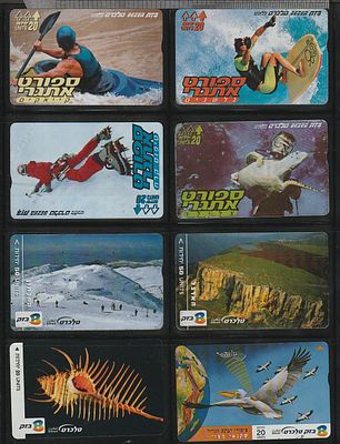 VERY NICE LOT OF 146 TELECARDS ISRAEL AUNC-UNC CONDITION !!!!!