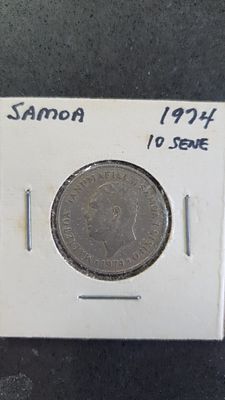 סמואה 1974
מטבע 10 סאנה פריט מבוקש !!!