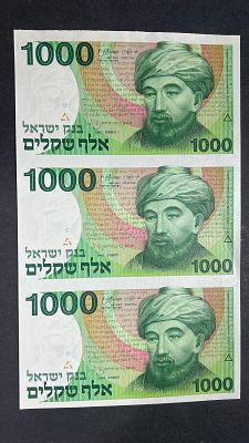 מקפלת שלושה שטרות 1000 שקלים רמב"ם