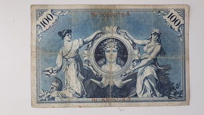 גרמניה שטר 100 מרק נדיר 1898 הערכה 100 דולר