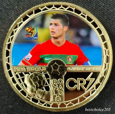 כריסטיאנו רונאלדו (CR7) – מטבע מזכרת אספני בעיצוב FIFA World Player of the Year. מטבע פנטזיה 