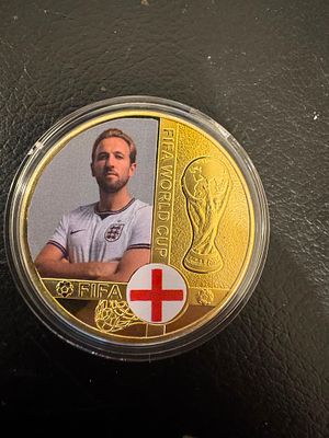 Harry Kane – Gold-Tone 2026 World Cup Fantasy Coin. A collectible fantasy coin dedicated to the 