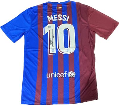 Lionel Messi – Signed Barcelona 2021/22 Jersey – Beckett Authentication. Barcelona jersey in the 