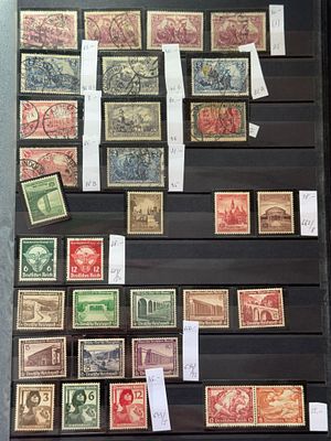 לוט בולי גרמניה באלבום, 57 עמודים מצולמים, 1900-1984. הרייך הגרמני, סדרות גרמניה, בולי אינפלציה 