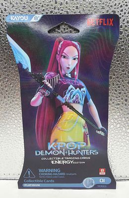 קלפי K-Pop Demon Hunters - Energy Edition. מארז **קלפי אספנות נדירים** מסדרת K-Pop Demon Hunters 