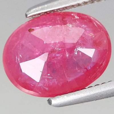 1.37ct t.w 8x6.1mm Oval Natural Heated Red Ruby Gemstone, Tanzania