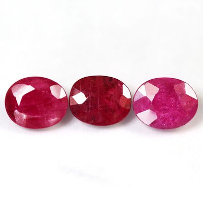 1.61Ct. Natural Gemstone Ruby Pinkish Red Oval Facet Unheated Winza, Tanzania(E099)