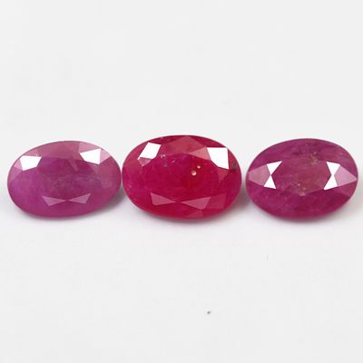-1.76Ct. Natural Normal Heated Ruby Pinkish Red Color Oval Facet Winza, Tanzania(D065)