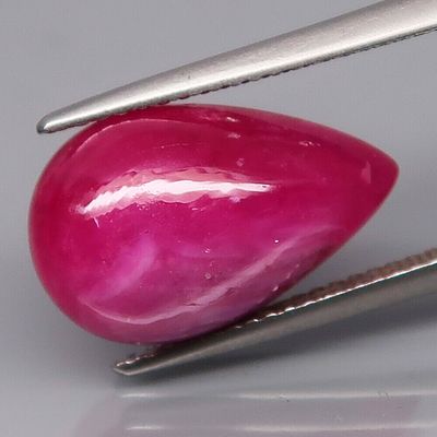 10.31Ct.Museum Gem Top Red Pink Normal Heated Ruby Mozambique Pear Cabochon 15.7x9.8 mm