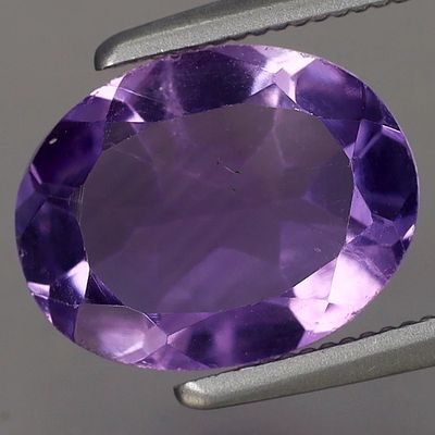 2.08ct t.w 9.8x7.6mm Oval Natural Untreated Purple Amethyst Gemstone, Uruguay