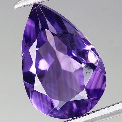 --2.31ct T.W 11.7x8.1mm Pear Natural Untreated Purple Amethyst Gemstone, Uruguay