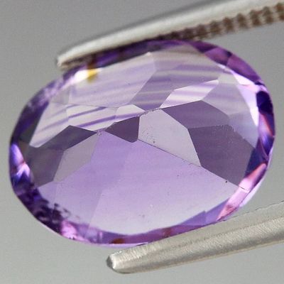 -2.35ct t.w 9.8x7.4mm Oval Natural Unheated Untreated Purple Amethyst, Uruguay