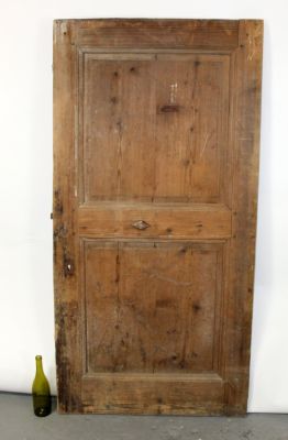 Antique French rustic pine door. Late 19th century. 68 1/2"h x 33"w