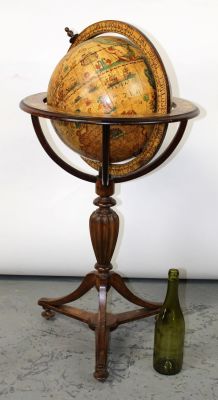Italian early 20th c model of 16th c terrestrial globe. Italian early 20th century model of 16th 