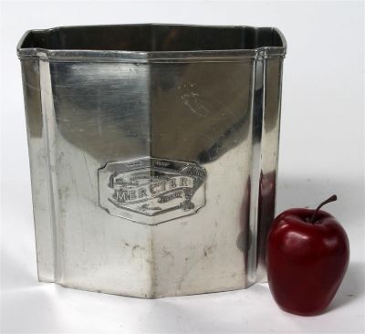 Mercier French silverplate double wine bottle cooler. Mercier French silverplate double wine 