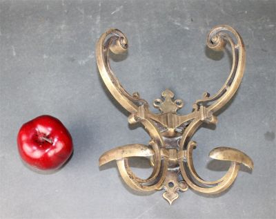 French bronze wall mount double coat rack. French bronze wall mount double hook hat &amp; coat 