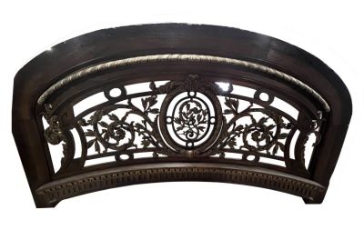 Antique French pierce carved oak panel from Hotel George V in Paris. Antique French pierce 