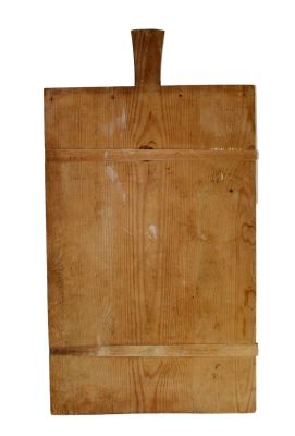 French rectangular pine bread board. 29 1/2"h x 16"
