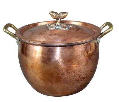 Ruffoni Italian hammered copper 7.5 qt stock pot. Ruffoni Italian hammered copper 7.5 quart 