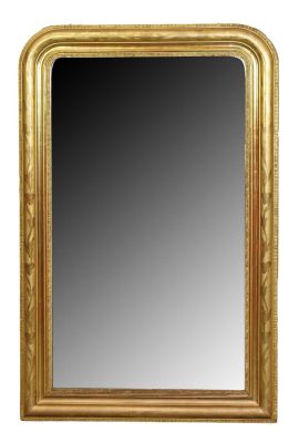 French Louis Philippe gold leaf mirror. 19th century. 54"h x 35"w
