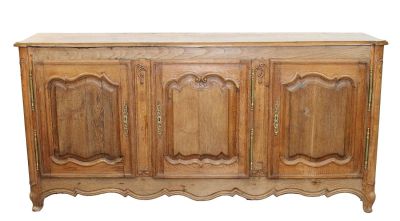 French Provincial bleached oak 3 door sideboard. French Provincial 3 door bleached oak 