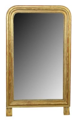 French Louis Philippe gold leaf mirror. 19th century. 47"h x 27"w