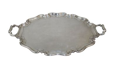 English Sheffield Horton & Allday sterling silver serving tray. English Sheffield Alfred George 