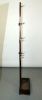 English Victorian hall stand coat tree in mahogany with brass hooks. Early 20th century. 77"h x Image - 5
