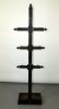 English Victorian hall stand coat tree in mahogany with brass hooks. Early 20th century. 77"h x Image - 6