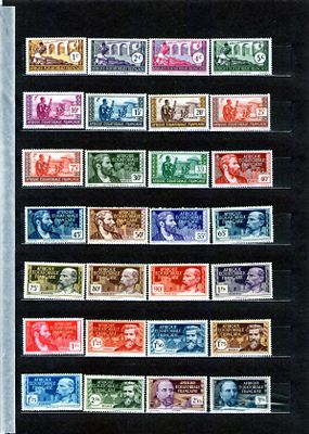 Французские колонии. Экваториальная Африка 1937-1943гг. YVERT № 33-62,64-65,77-86,139-140 