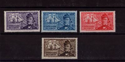 Французские колонии.Экваториальная Африка 1938 г. YVERT №66-69 .Состояние **