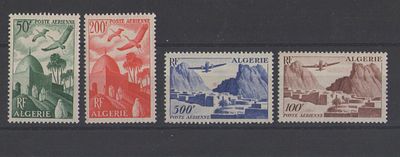 Французские колонии. Алжир 1949-1953 гг.YVERT № 9-12 авиа .Состояние **