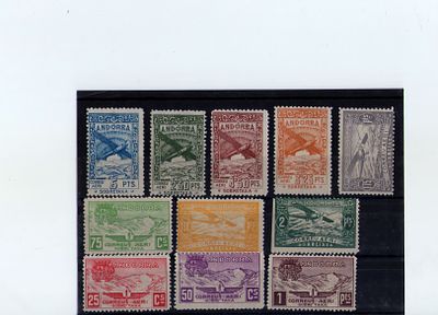 Испанская Андорра 1932 г. Не выпущенная серия. ( нет № V).Состояние */*