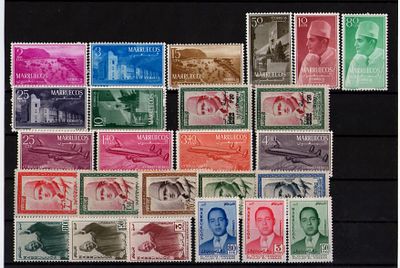 Испанское Марокко 1956-1957 г. YVERT № 1-26. Состояние **