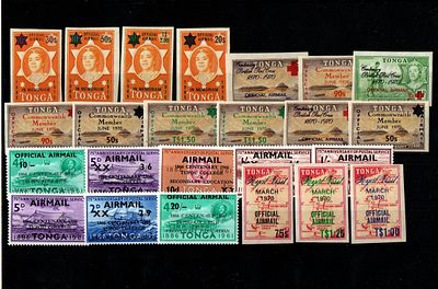 Тонга . Протекторат Великобритании . Небольшой лот марок . Состояние *