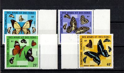 Французские колонии. Афар и Исса 1975г. YVERT №404-407. Состояние **