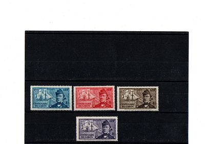 Французские колонии. Экваториальная Африка 1938г. YVERT № 66-69. Состояние **