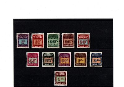 Французские колонии. Экваториальная Африка 1937г. TAXE YVERT №1-11. Состояние **