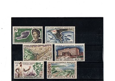 Французские колонии. Западная Африка 1958г. YVERT №22-27.Состояние **