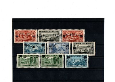 Французские колонии. Гранд Ливан 1926 г.YVERT №75-83 .Состояние *