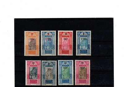 Французские колонии. Гвинея 1924 г.YVERT №99-106 .Состояние **/*