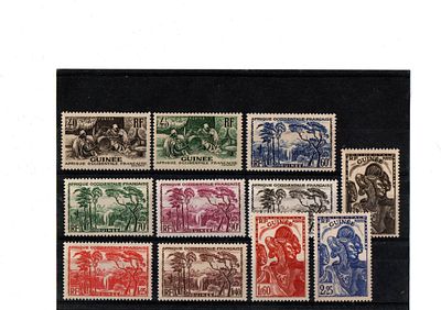 Французские колонии. Гвинея 1939 г.YVERT № 158-168 .Состояние **