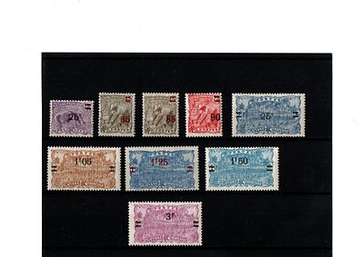 Французские колонии. Гвиана 1924 г.YVERT № 97-105 .Состояние *