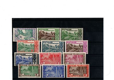 Французские колонии. Гвиана 1939г.YVERT №157-168 .Состояние **