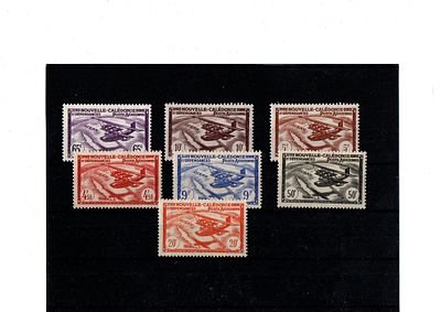 Французские колонии.Новая Каледония 1942 г. YVERT №39-45 авиа Состояние**