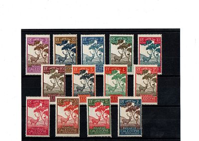 Французские колонии. Новая Каледония 1928гг. YVERT №26-38 TAXE. Состояние **