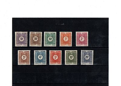 Французские колонии. Новая Каледония 1948гг. YVERT №39-48 TAXE. Состояние **