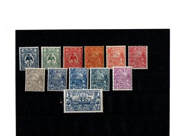 Французские колонии. Новая Каледония 1922г. YVERT №114-125. Состояние **/*
